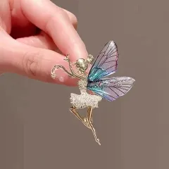 Rhinestone Fairy Hijab Brooch / Pin